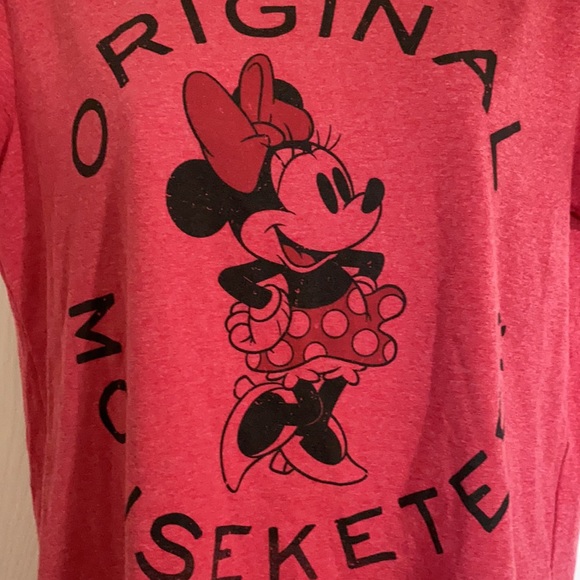 Disney Minnie Mouse “Original Mouseketeer” Red T-Shirt Sz M - Picture 2 of 6